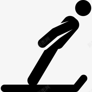 跳台跳台滑雪奥运会运动员满员图标图标
