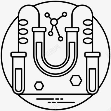 科技服务平台化学样品化学研究实验室实验图标图标