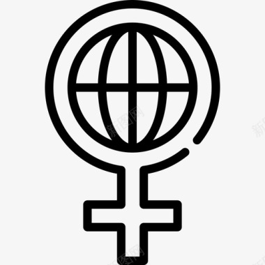 女性女性节元素直系图标图标