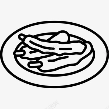 排骨食品中餐图标图标