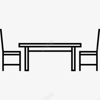 餐桌现代家具图标图标