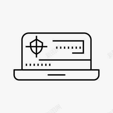 电焊防护罩笔记本电脑防护罩电脑防护罩网络犯罪图标图标