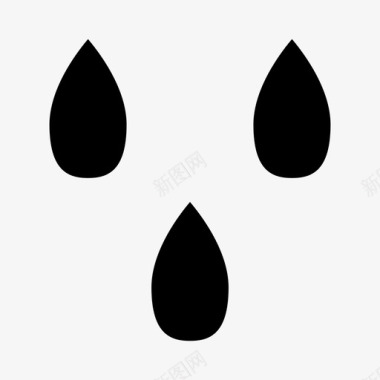 水滴液体雨水图标图标