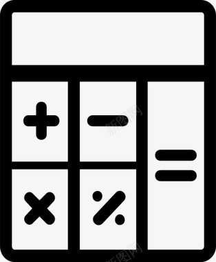 计算器金融数学图标图标