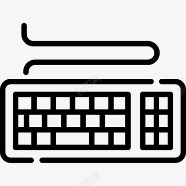 线性集合键盘工具图标图标