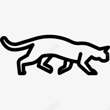 亚舍拉猫动物猫的身体图标图标