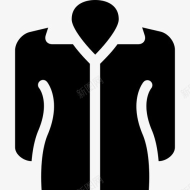 女式夹克时尚秋装图标图标