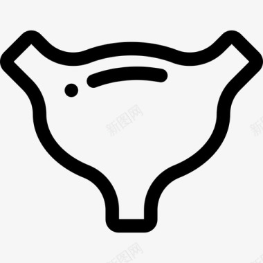 膀胱医学人体轮廓图标图标