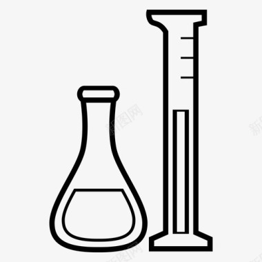 护肤品瓶子图标实验室瓶子化学图标图标