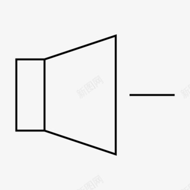 成本降低音量降低减号静音图标图标