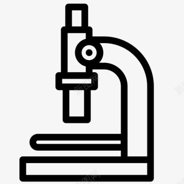 面对教育的图标显微镜教育实验室图标图标