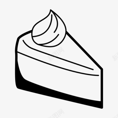 奶油派蛋糕甜点图标图标