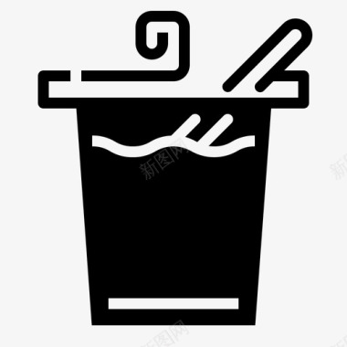 酸奶订购酸奶食品和饮料固体图标图标