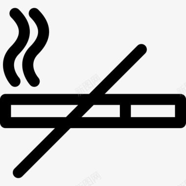 禁止吸烟标志机场标志直线标志图标图标