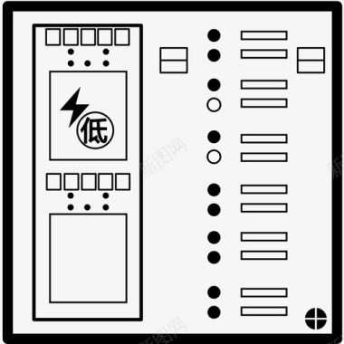 低压水晶灯低压母联柜图标