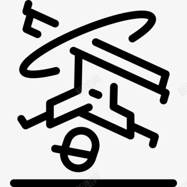 霹雳舞普通艺术直线舞图标图标