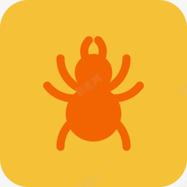 梅花免扣元素蜘蛛动物色彩万圣节元素图标图标