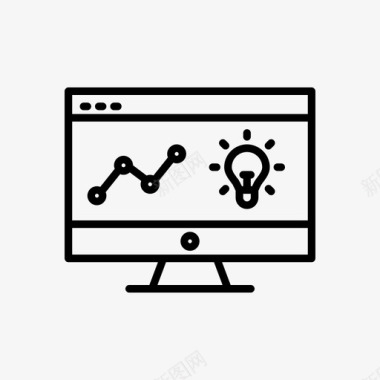 个性创意标志商业分析分析计算机图标图标