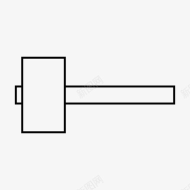 锤子内置木槌图标图标