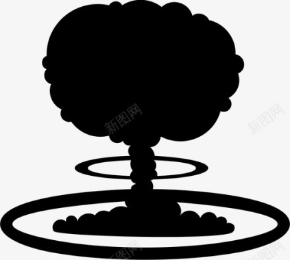 蘑菇云原子弹工业图标图标