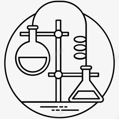 测试瓶化学实验化学反应图标图标