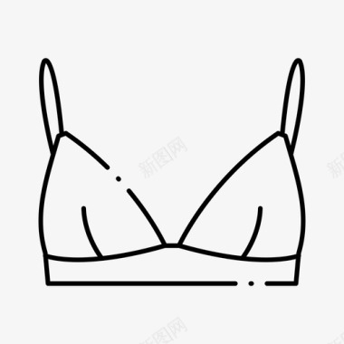 胸罩女士服装店图标图标