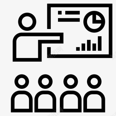 策划营销营销商务演示图标图标