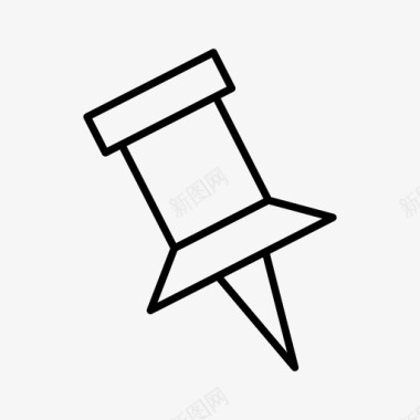 办公文具背景别针图标办公室图标
