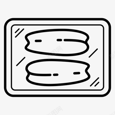 鸡胸肉市场商店图标图标