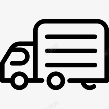 送货卡车送货卡车运输物流配送说明图标图标