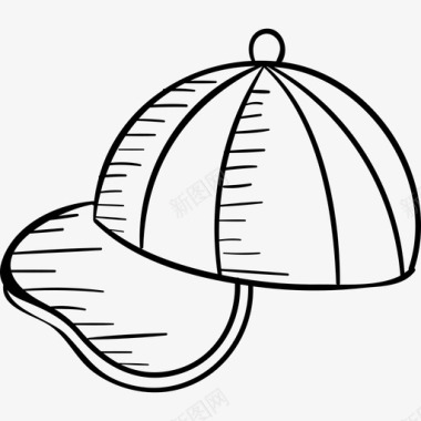 黑色帽子帽子学校手工制作黑色图标图标