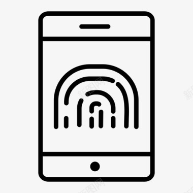 指纹开门安全支付指纹保护网上银行图标图标