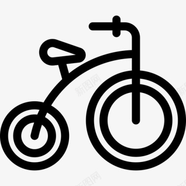 自行车交通工具幼儿园收集图标图标