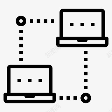 建立连接网络计算机连接图标图标