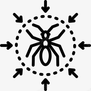 防治虫害害虫防治灭绝昆虫图标图标