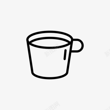 咖啡杯咖啡豆咖啡图标图标