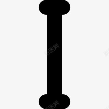 Iota形状希腊符号图标图标
