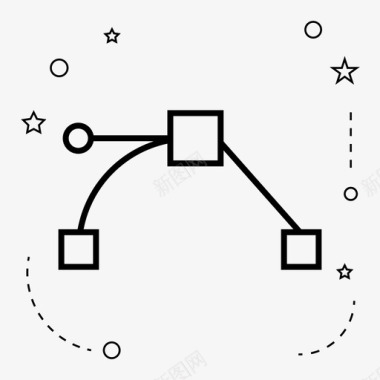 眩光点锚路径点图标图标