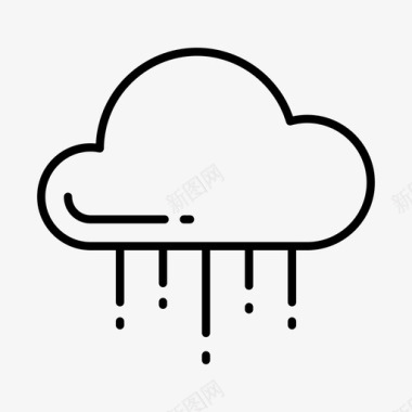 天气元素雨大气元素图标图标