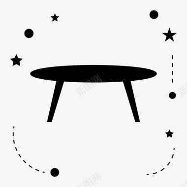 日式咖啡桌家具日式桌子图标图标