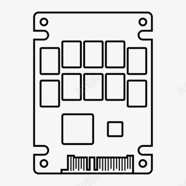 硬盘固态硬盘电脑图标图标