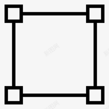 眩光点路径点矩形图标图标