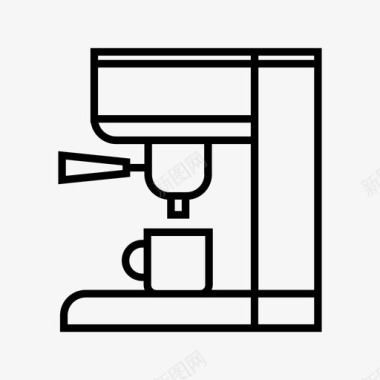 绿篱机浓缩咖啡机咖啡饮料图标图标