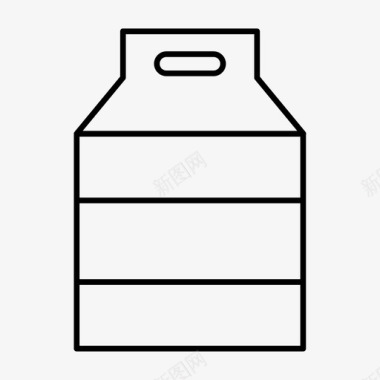 牛奶盒子图标图标