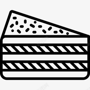 蛋糕感恩节系列工艺直线型图标图标