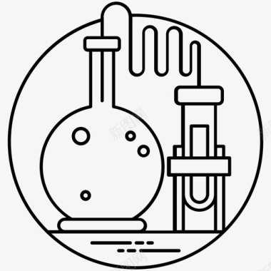 观察实验的研究实验室生物技术临床研究图标图标