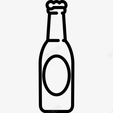 啤酒瓶食物音乐节图标图标