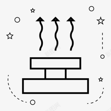流动空气空气冷却流动图标图标