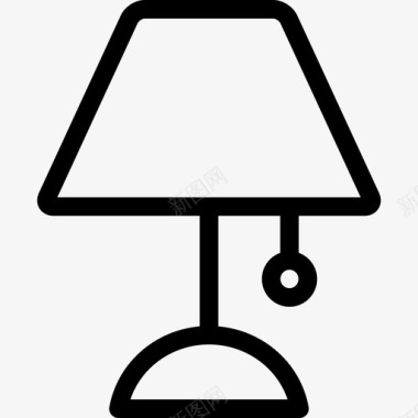 灯具灯具家庭收藏直线型图标图标