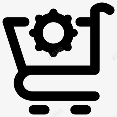 圆形火焰图标购物车大胆的搜索引擎优化和营销大纲2大胆的圆形图标图标